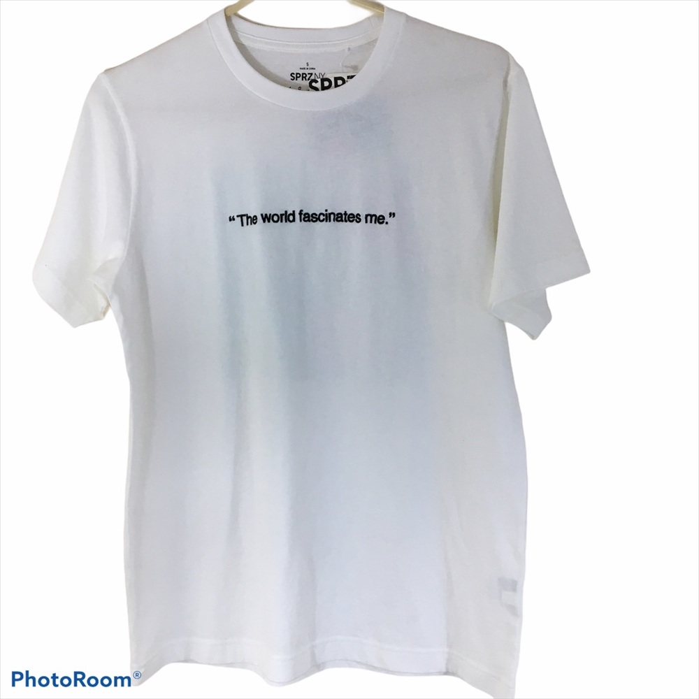 Andy Warhol Graphic Tee The world fascinates me